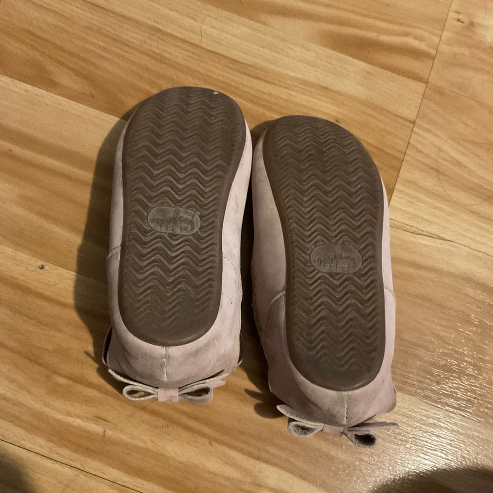 Monkey Feet Pink Ballet Flats with Ribbon Straps - Picture 2 of 3